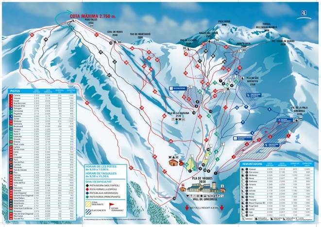 Piste Map of Boi Taull