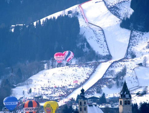 The Streif Black Ski Run