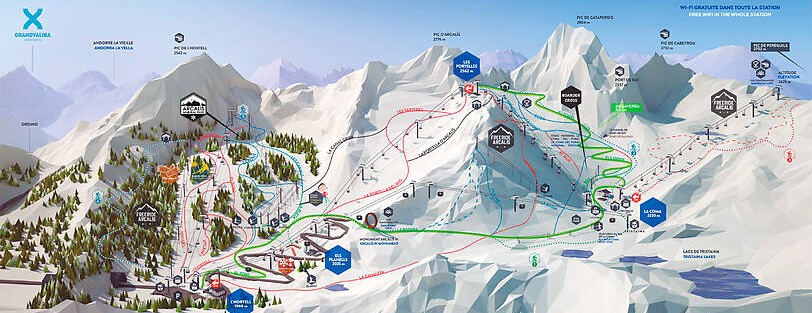 Arcalis Piste Map