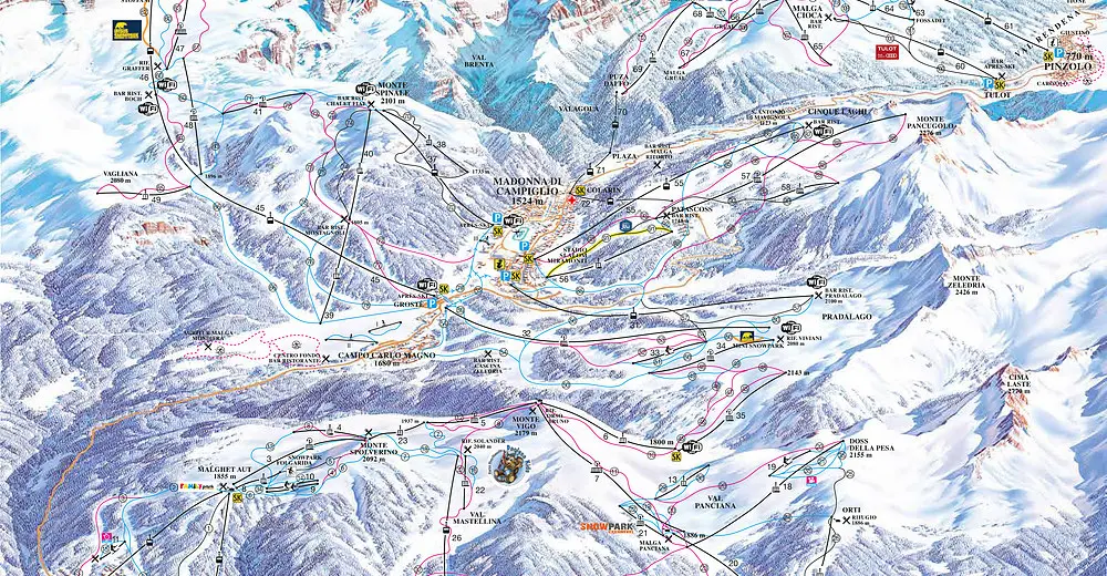 Madonna di Campiglio Piste Map