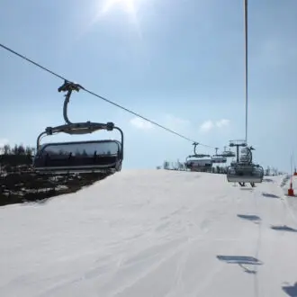 Geilo slope with ski lift